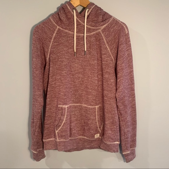 Garage Burgundy Heathered Hoodie - Picture 1 of 4